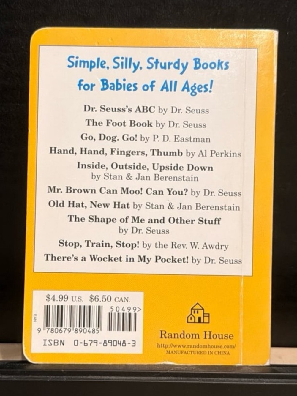 Hand, Hand, Fingers, Thumb Board Book for Babies/Toddlers by Al Perkins - Picture 2 of 2